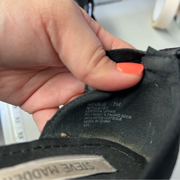 STEVE MADDEN APOLO ESPADRILLE BLACK SANDALS‎ 7 - Picture 6 of 7